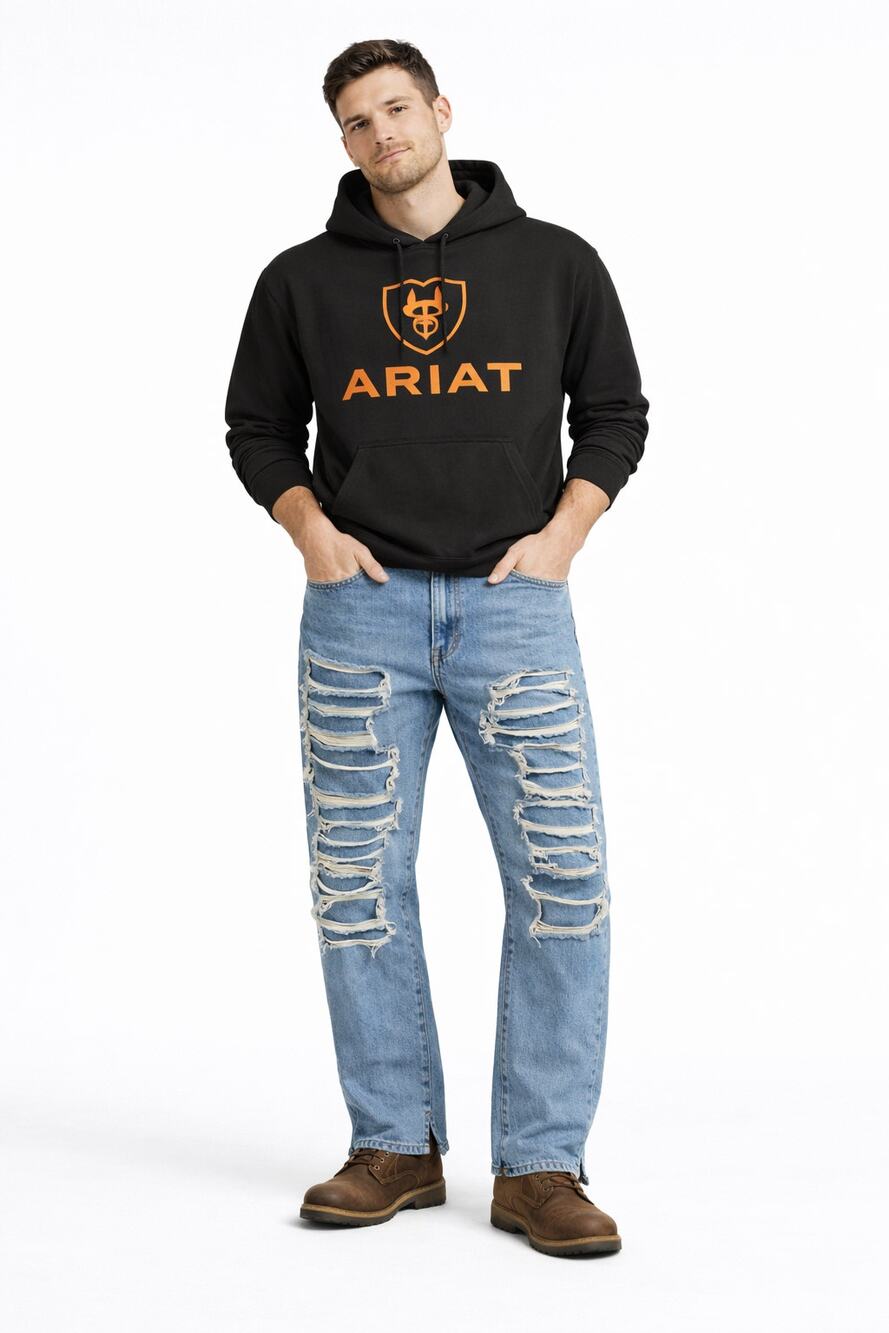 Levi’s Hi-Ball Distressed Light Wash Jeans Unisex 34 Waist 90s Streetwear